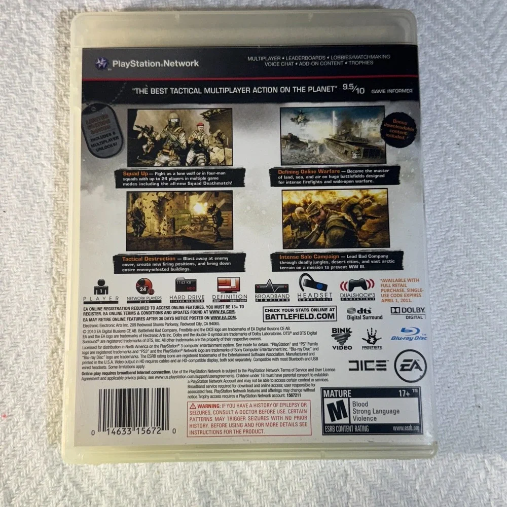 Battlefield: Bad Company 2 -- Limited Edition (Sony PlayStation 3/PS3) COMPLETE!